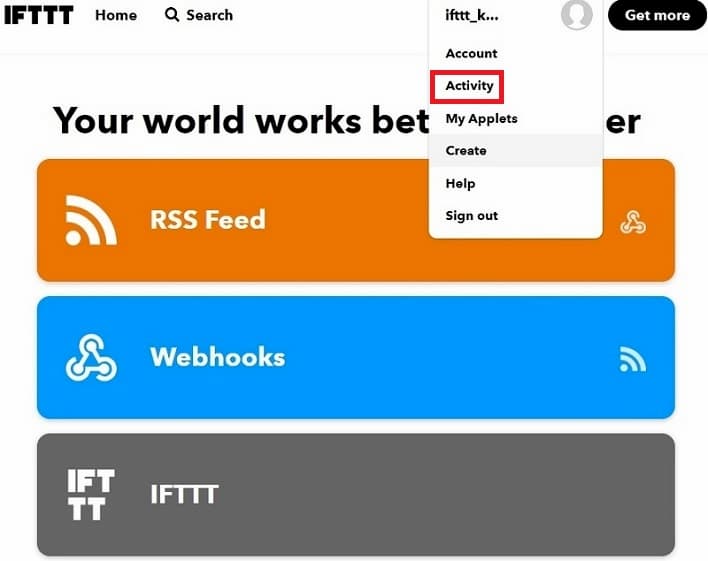 IFTTT My applets