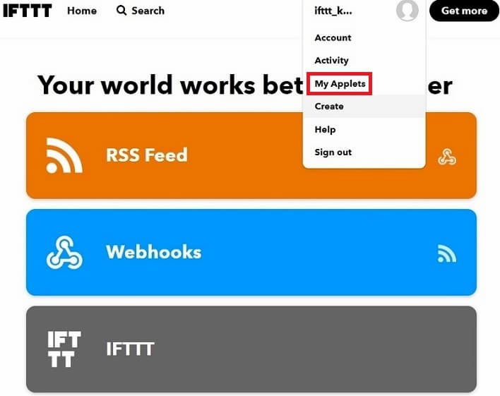 IFTTT Activity