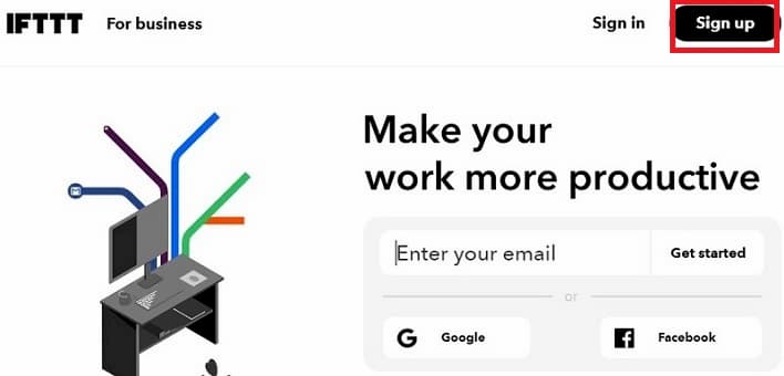 IFTTT Sign up